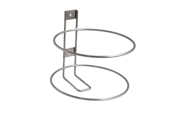 Kanisterhalter aus Edelstahl rund Edelstahl 220x180Ømm