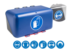 SecuBox Mini, blau,  236x120x120mm, "Handschuhe"