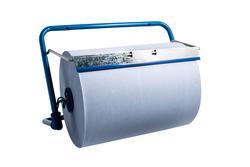 Halterung für Papierrolle, blau 312 mm x 500 mm x 230 mm, Metall