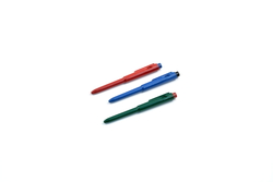 Kugelschreiber J800 mit Clip, detektierbar, einziehbare Mine, Schriftfarbe grün