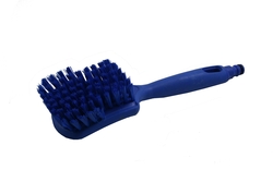 Stielbürste mit Wasserdurchlauf, blau PBT 0,50 mm, BH 35 mm, hart