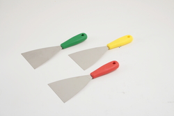 Spachtel mit Kunststoffgriff, 230x100mm Edelstahlklinge, hart