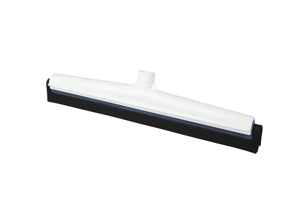 Zweiteiliger Wasserschieber 400 mm, weiß Moosgummi schwarz