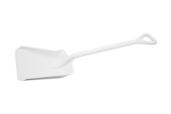 Einteilige Schaufel detect, weiß 279x362x1107mm, Polypropylen