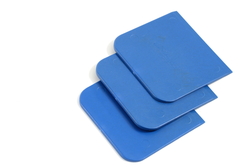 Spachtel MDS002, blau 140 x 130 x 2,5 mm,  detektierbar