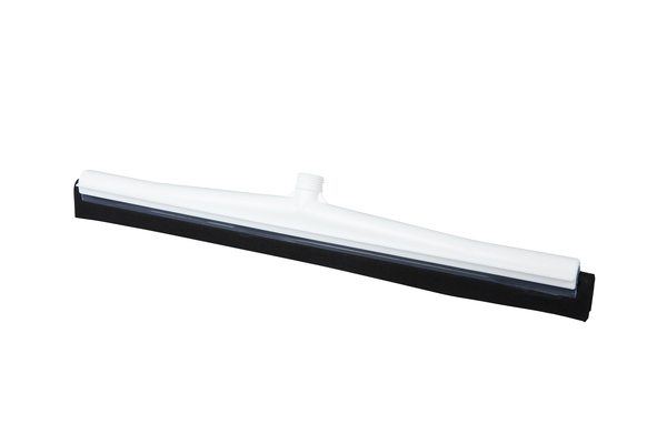 Zweiteiliger Wasserschieber, weiß 600mm; Moosgummi schwarz