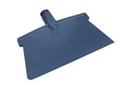 Kunststoffschaber für Stiele, blau detektierbar, Blattgröße 270x110mm, PP