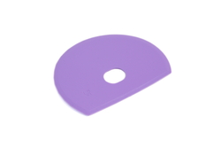 Schaber flexibel, violett 160x125x1,65mm mit Loch, PP