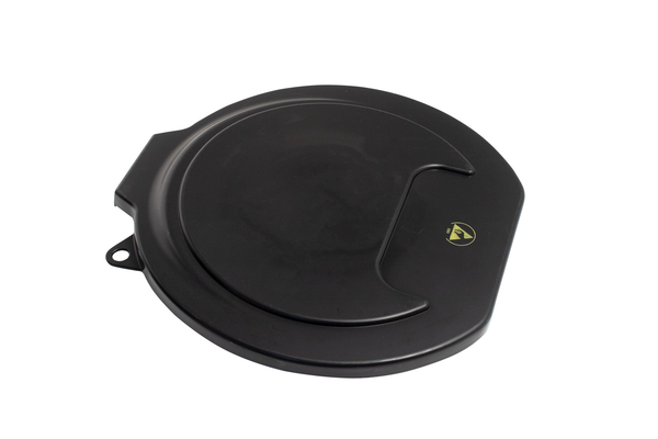 ESD-Deckel für Eimer 9ltr., schwarz PP leitfähig