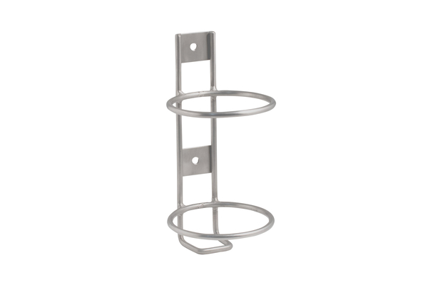 Flaschenhalterung rund  Edelstahl 180x80Ømm