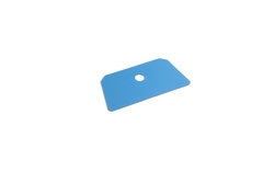 Schaber Schlesinger mit Loch, 230x118x2mm, PP