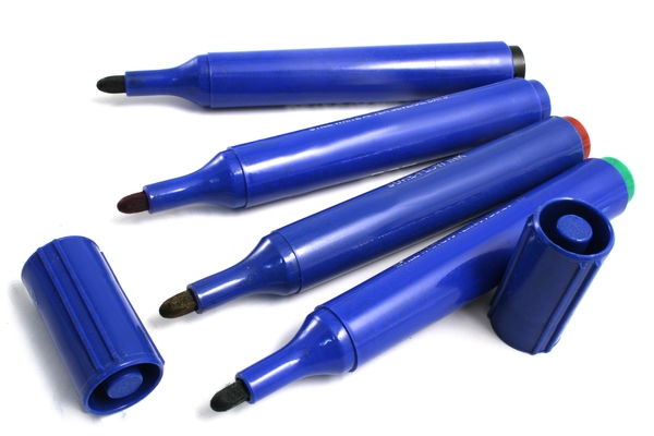 Boardmarker detektierbar, KP. blau Dry Wipe-Mark, verschiedene Schriftfarbe