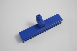 Schrubber mit Wasserdurchlauf, blau, 300x60 mm, PBT 0,50, drehbar