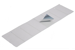 Detektierbare selbstklebende Etiketten 125x60 mm, Papier / weiß