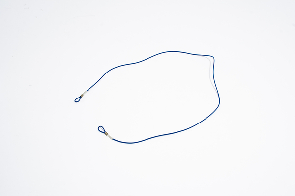 Brillenband, detektierbar, blau 710x10mm, justierbar