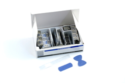 Pflaster-Sortiment detektierbar, blau Box (100 Stück)