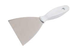 VA-Spachtel, Kunststoffgriff detect, 120mm breit, Edelstahlklinge steif, weiß
