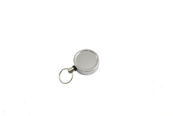 Sicherheitsclip "Key Reel", Edelstahl 60cm Ausziehlänge mit Ringöse